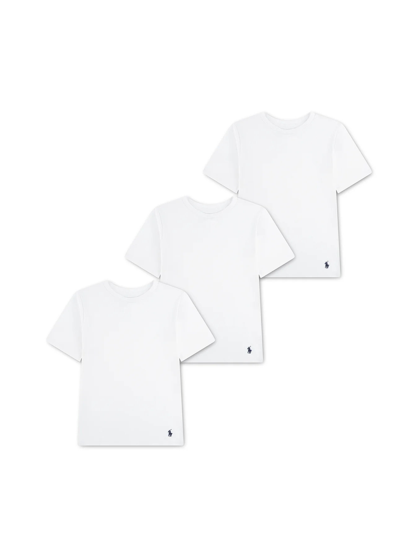 Kids' 3-Pack Cotton Crew Undershirts - Image 5