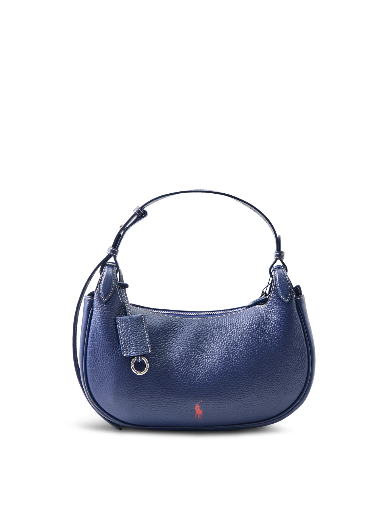 Shiny Drum Pebble Logo Bag Navy
