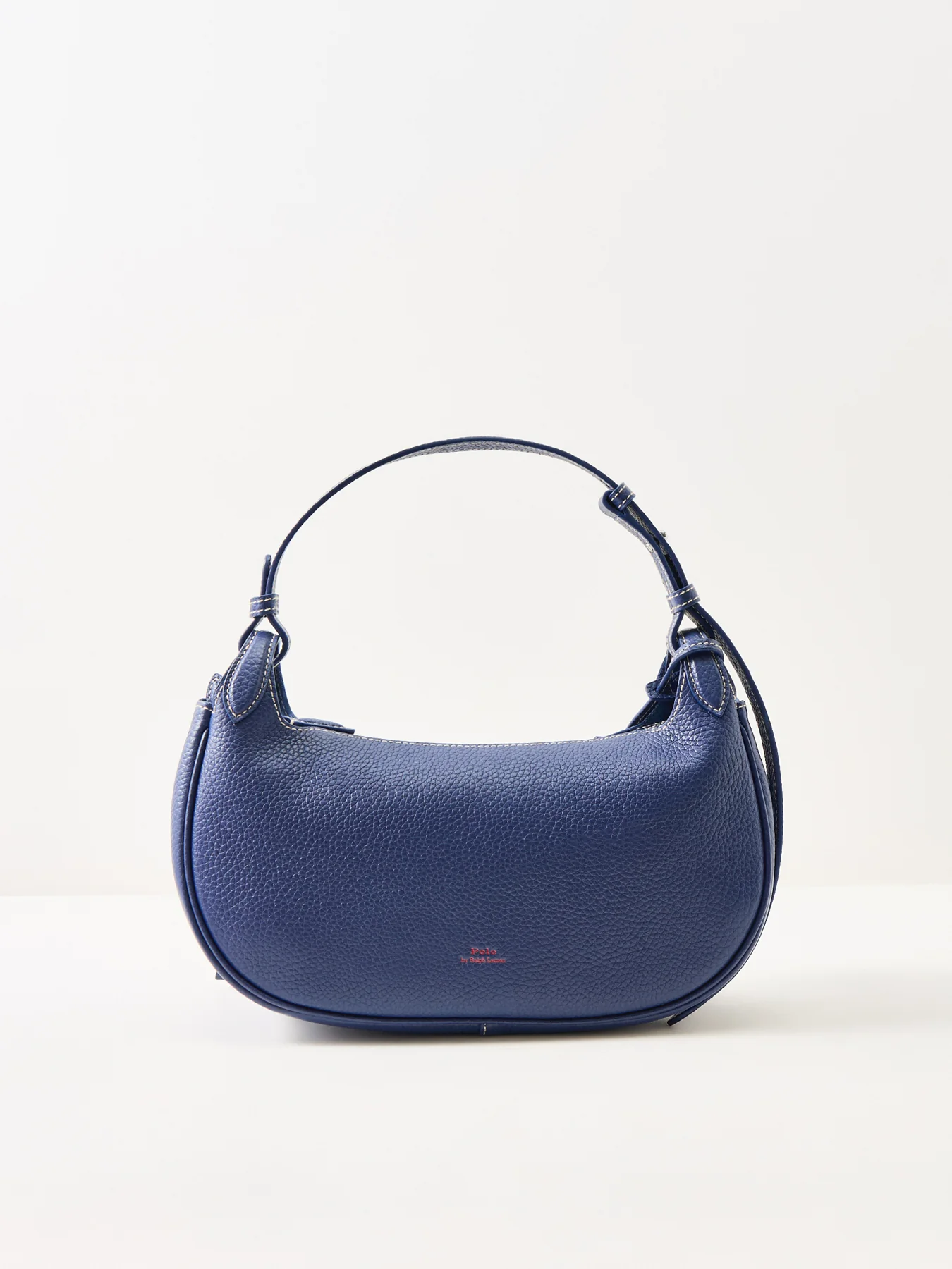 Shiny Drum Pebble Logo Bag Navy - Image 3