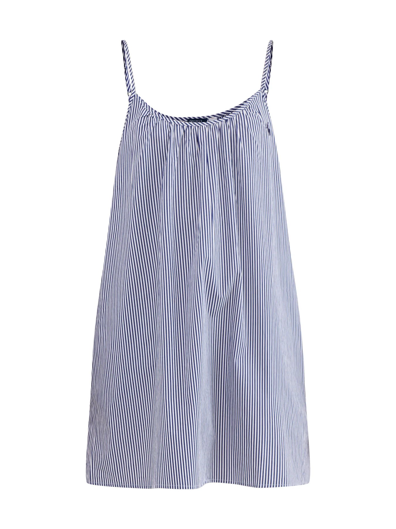 Shirting Stripes Slip Dress Blue