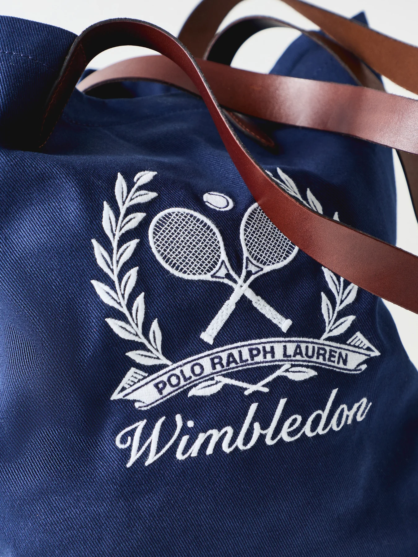 Wimbledon Canvas Shopper Tote Navy - Image 4