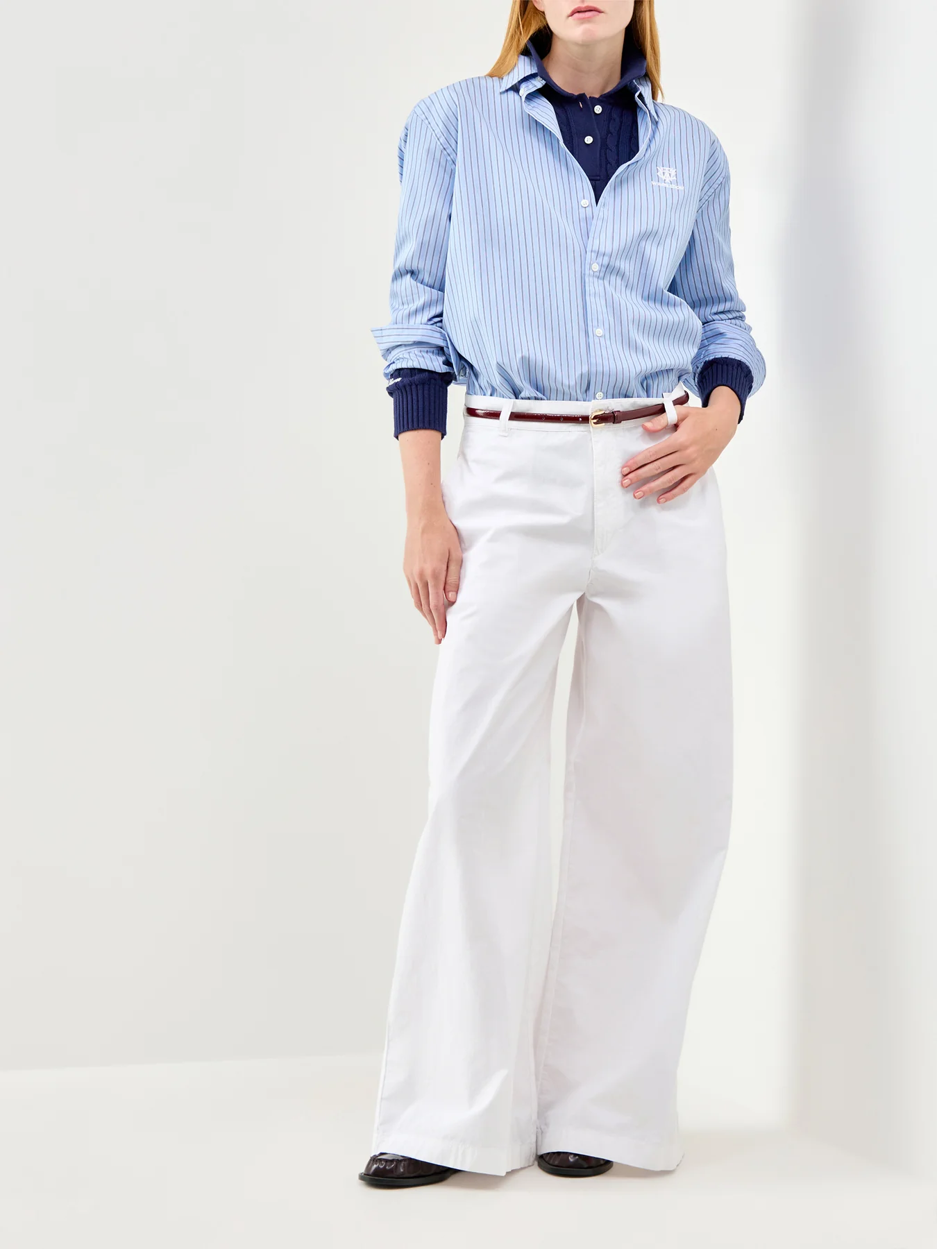 Wimbledon Stripe Shirt Blue - Image 2