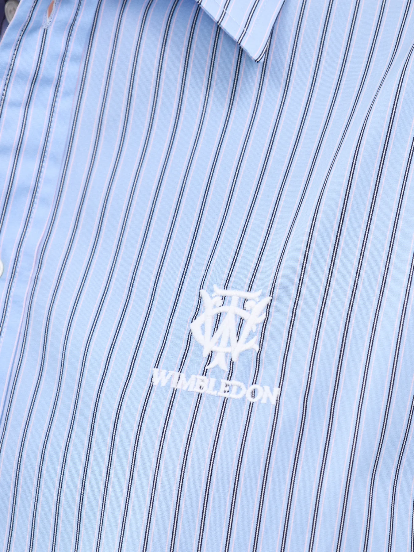 Wimbledon Stripe Shirt Blue - Image 3