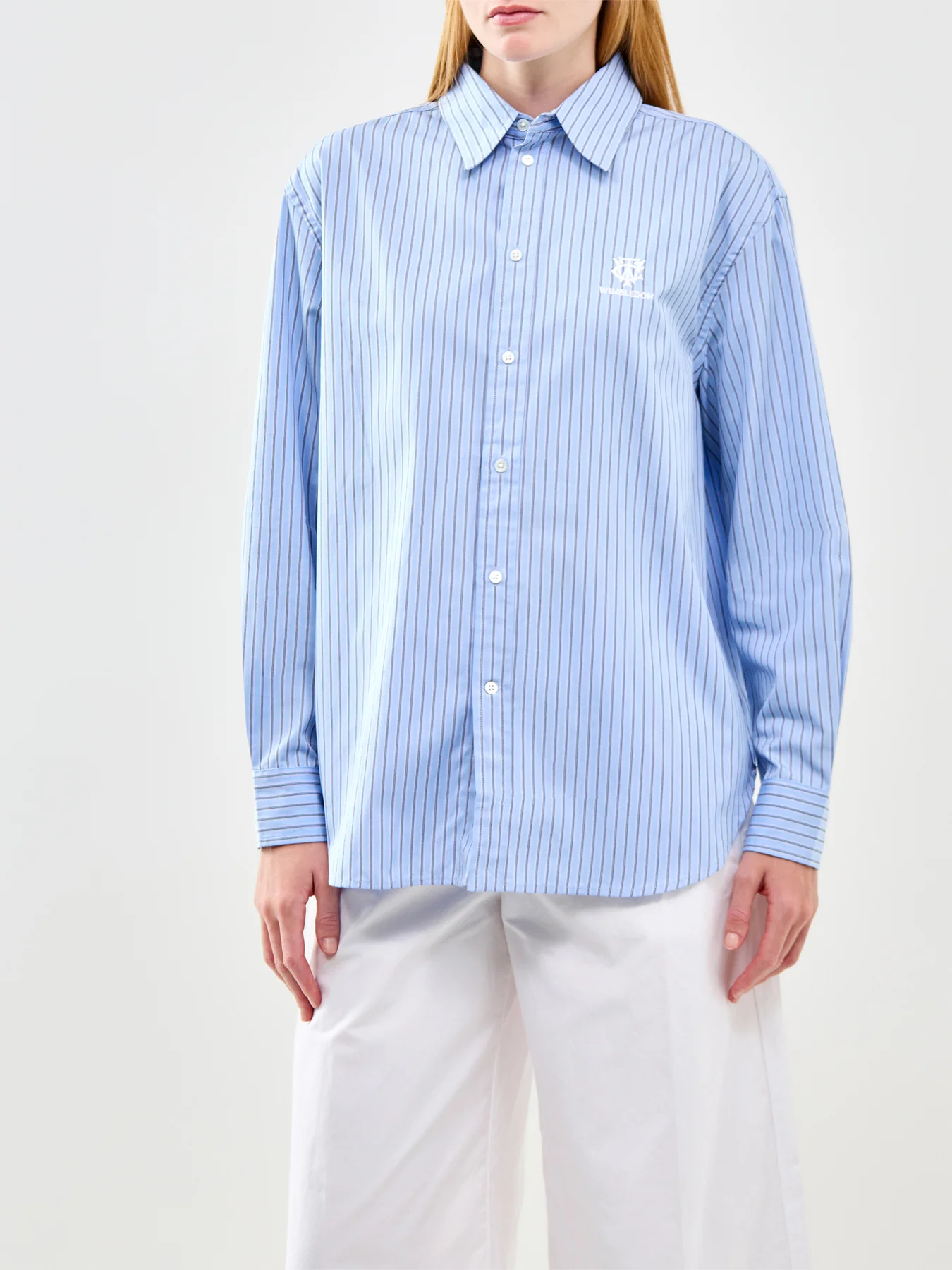 Wimbledon Stripe Shirt Blue - Image 4