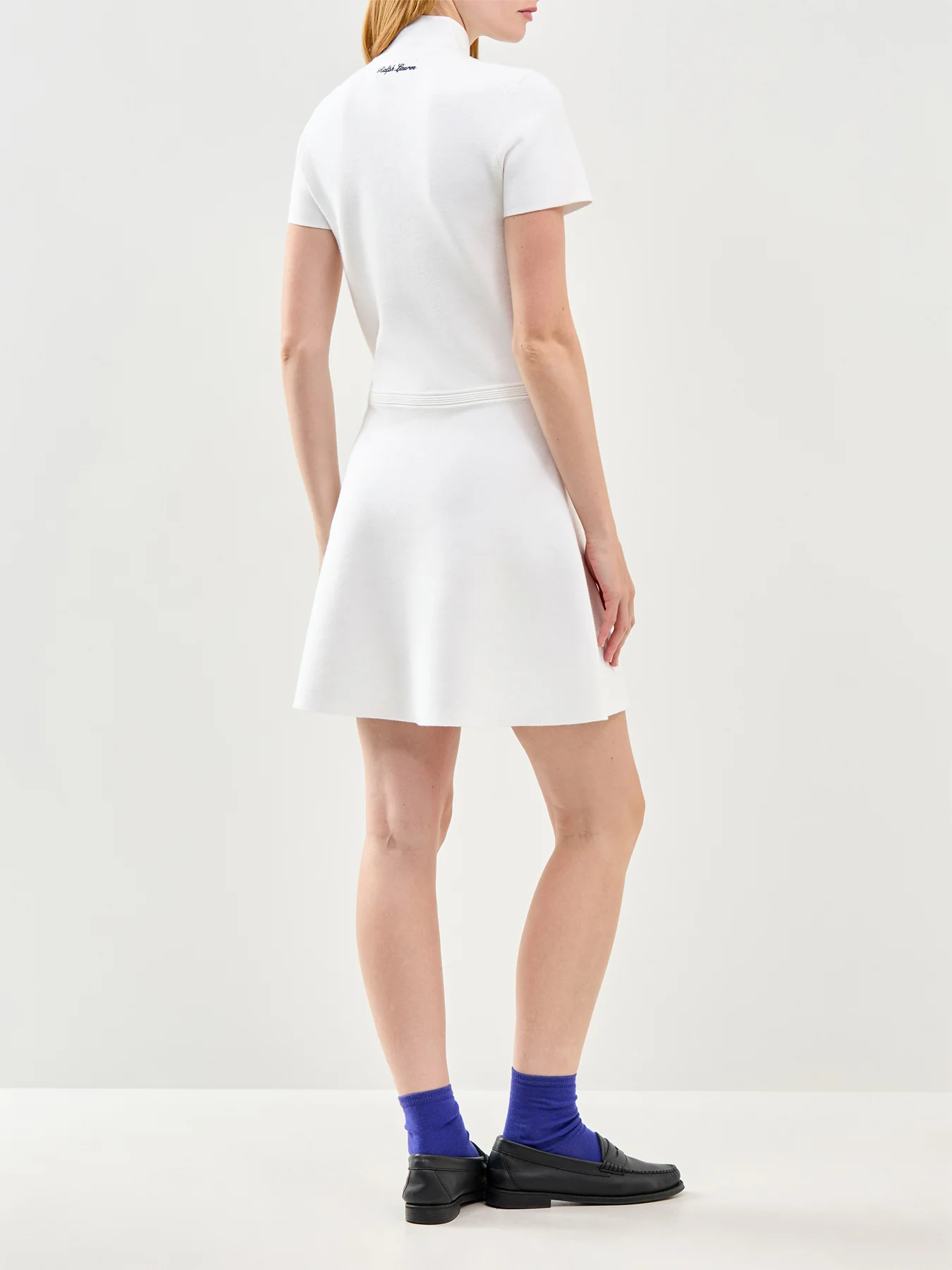 Wimbledon Mini Polo Dress White - Image 5
