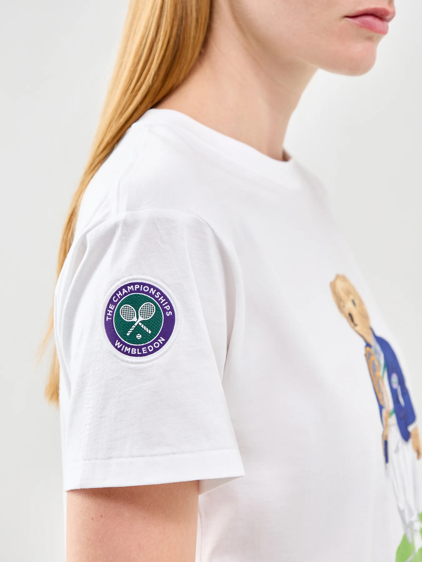 Wimbledon Polo Bear Graphic T-Shirt White - Image 3