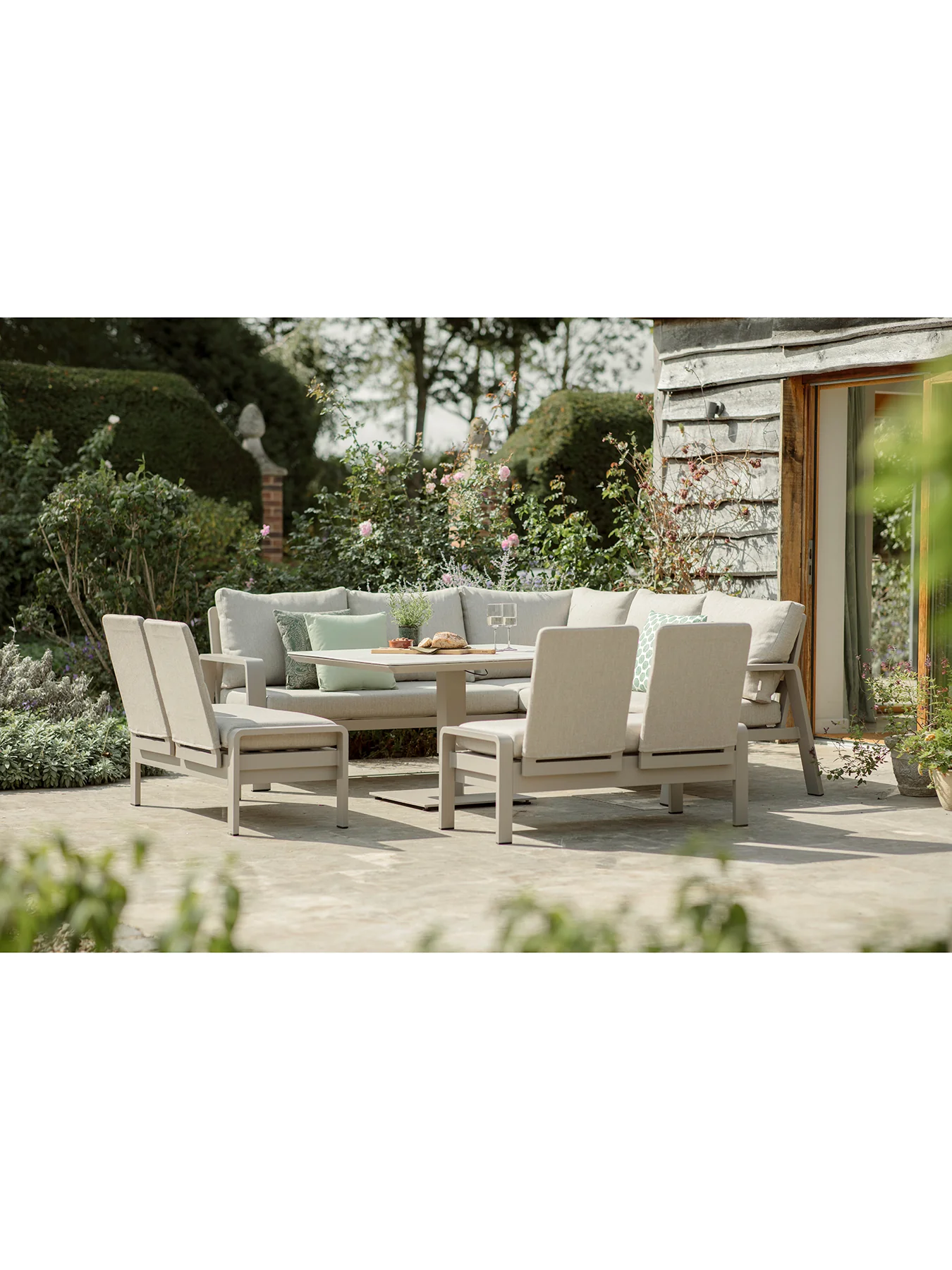 Prague Garden Lounge Set Latte - Image 2