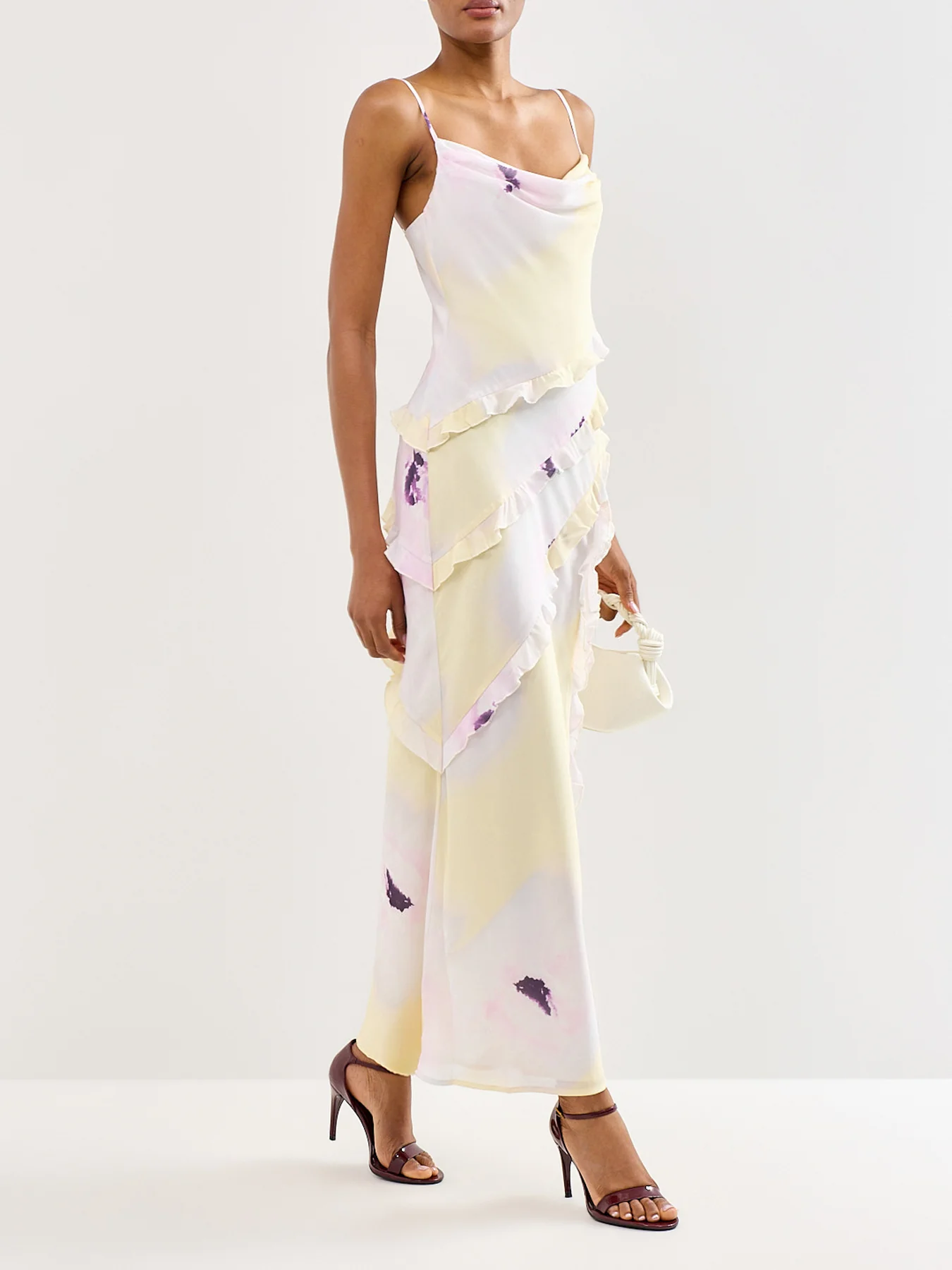 Constance Ruffle Maxi Dress Yellow - Image 2