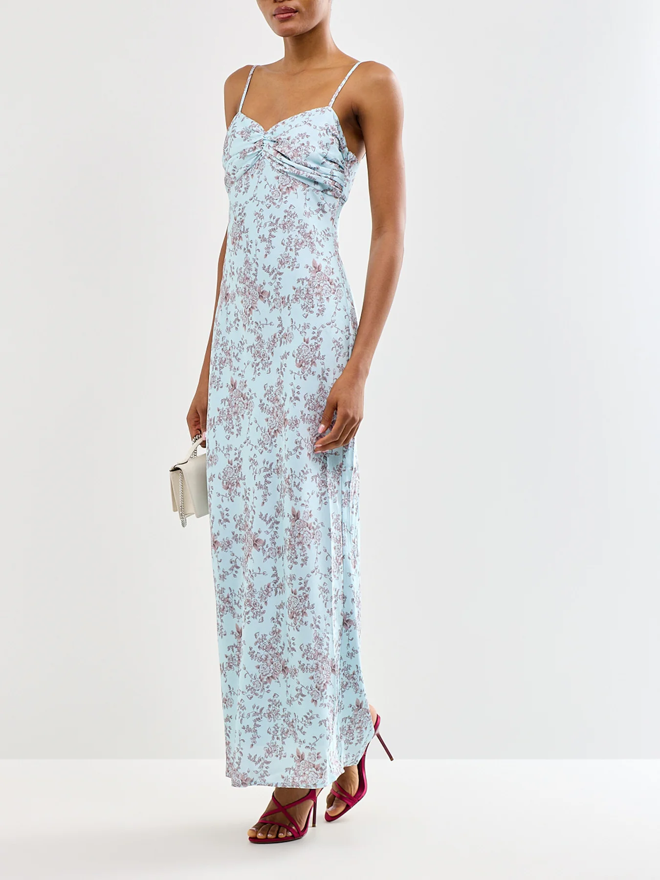 Joely Printed Maxi Dress Blue - Image 2