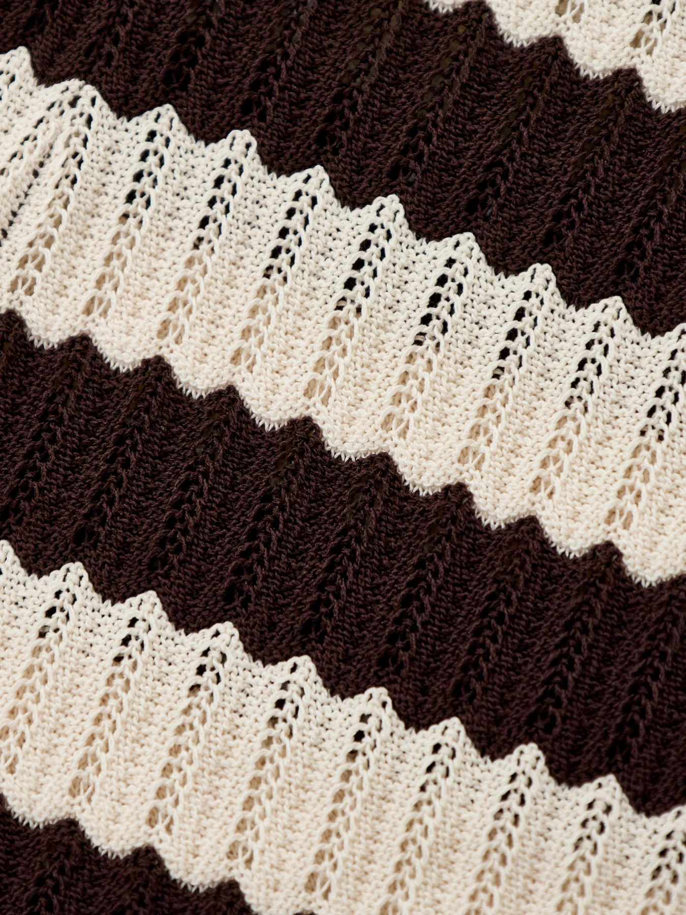 Venezia Stripe Polo Top Cream - Image 3