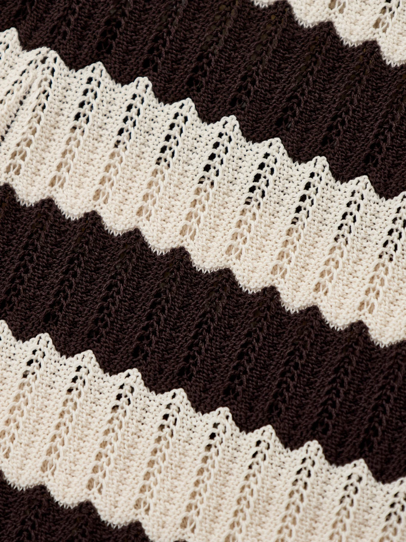 Venezia Stripe Slim Leg Trousers Brown - Image 3
