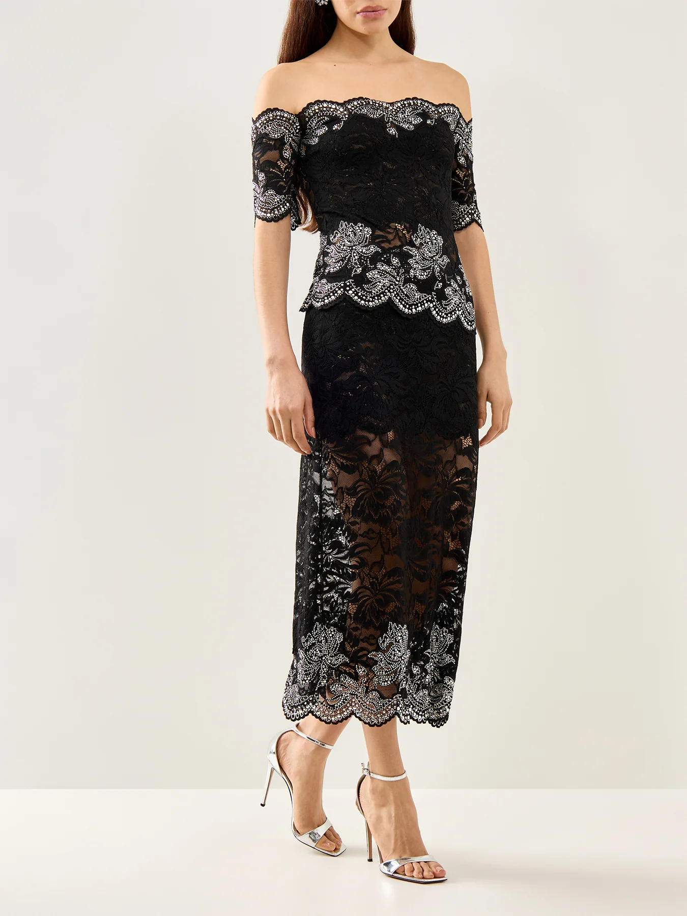 Jupe Midi Lace Skirt - Image 2