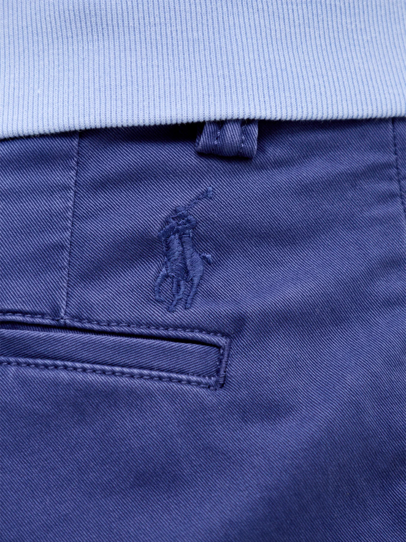 Bedford Chino Trousers Light Navy - Image 3
