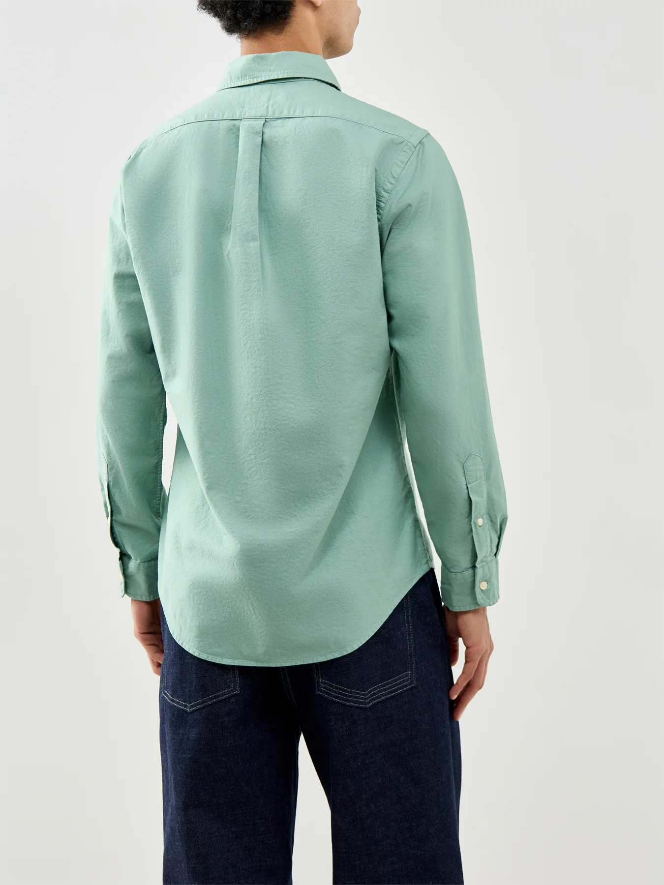 Custom Fit Oxford Shirt Green - Image 5