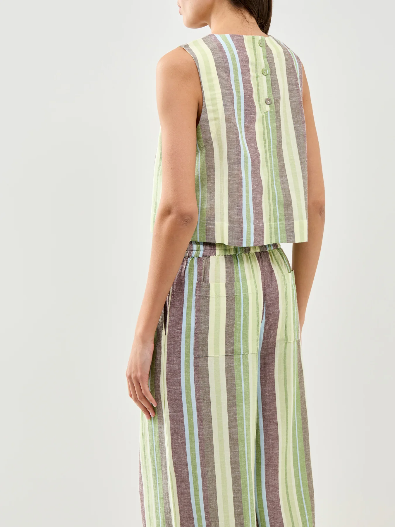 Stripe Shell Top Green - Image 5