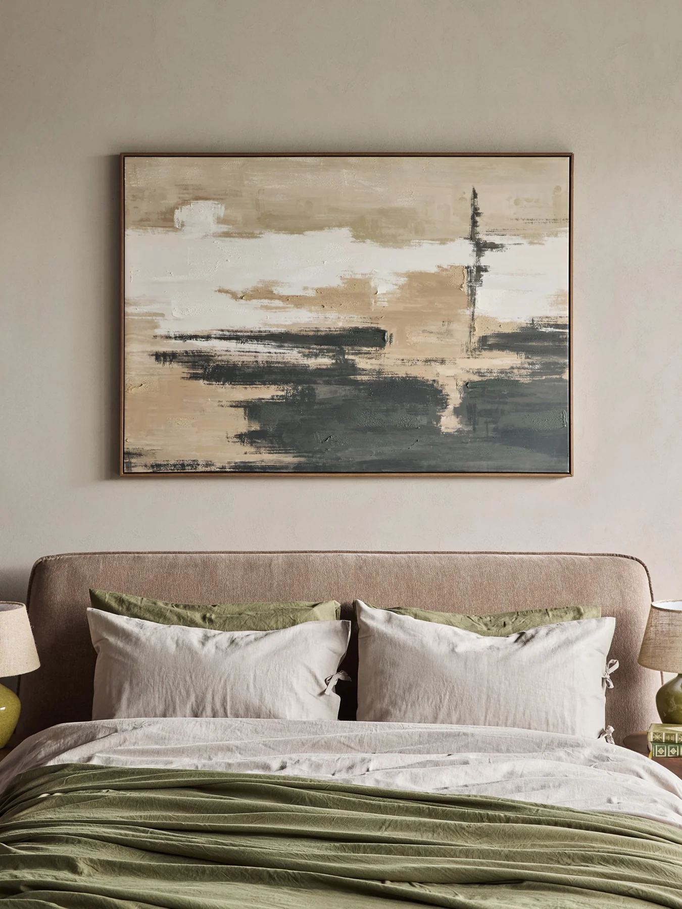 Sable Rise Hand Embellished Framed Canvas Wall Art 100x140cm Multi - Image 3