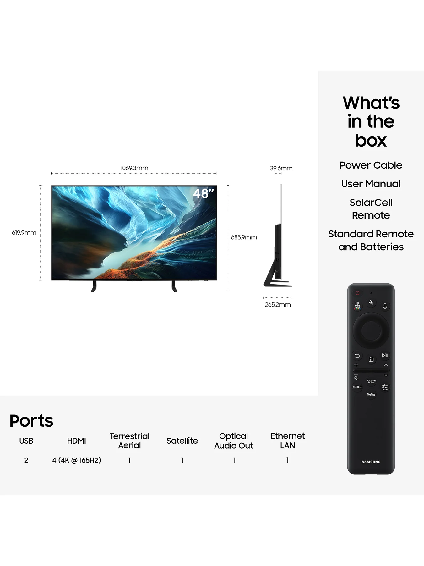 S90H 48 Inch OLED Glare Free Vision AI Smart TV 2026 - Image 3
