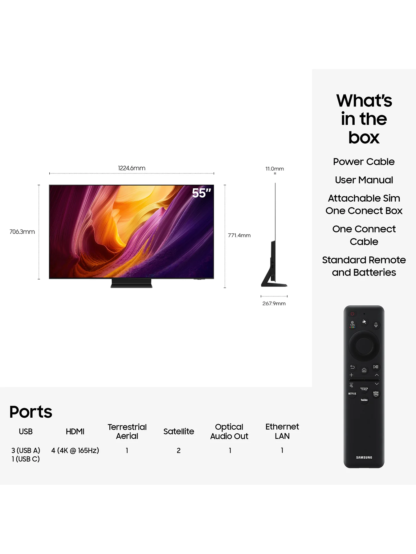 S95H 55 Inch OLED Glare Free Vision AI Smart TV 2026 - Image 2