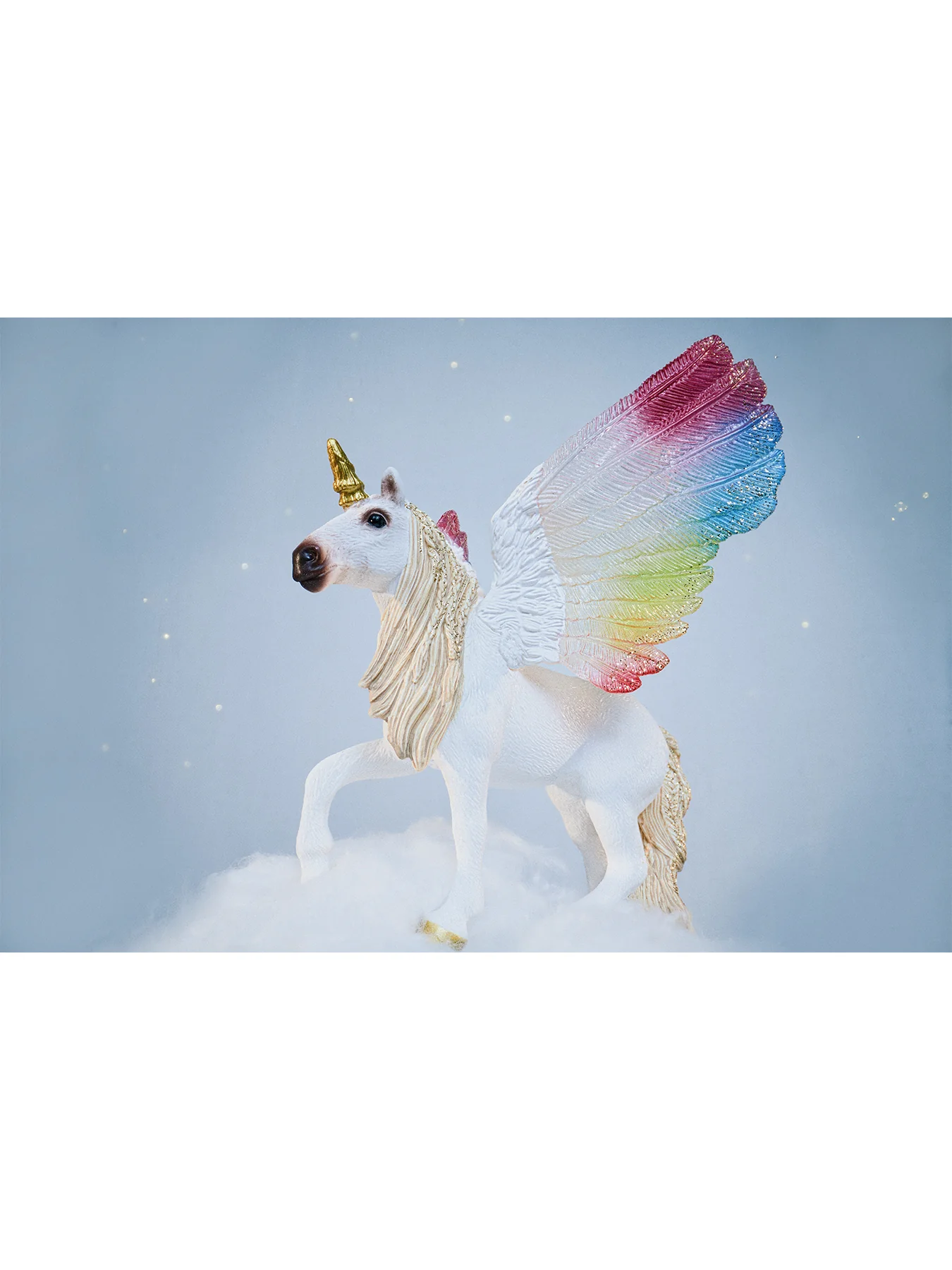 Winged Rainbow Unicorn Foal Figure - Image 2