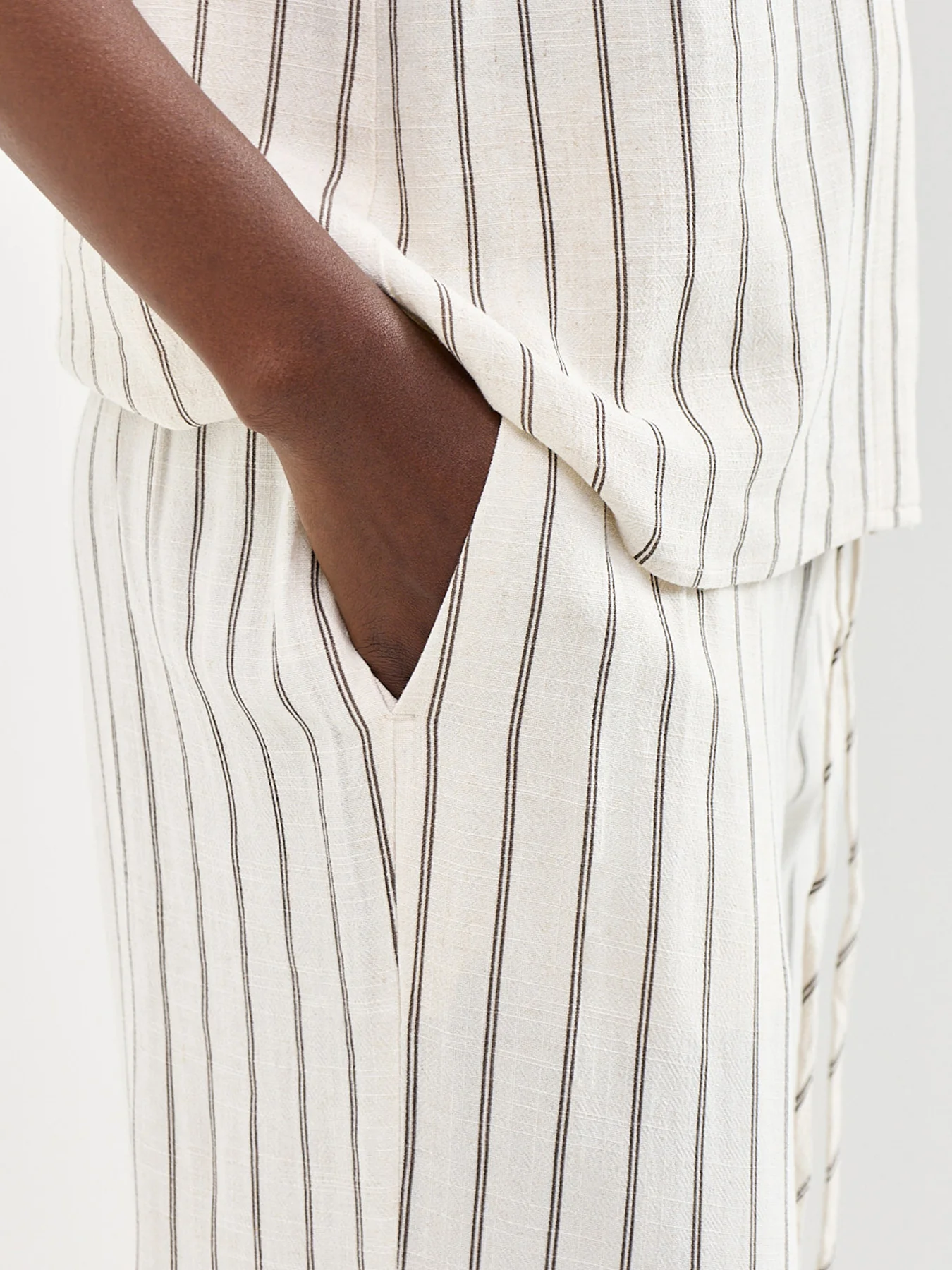 Viva Striped Trousers Beige - Image 3