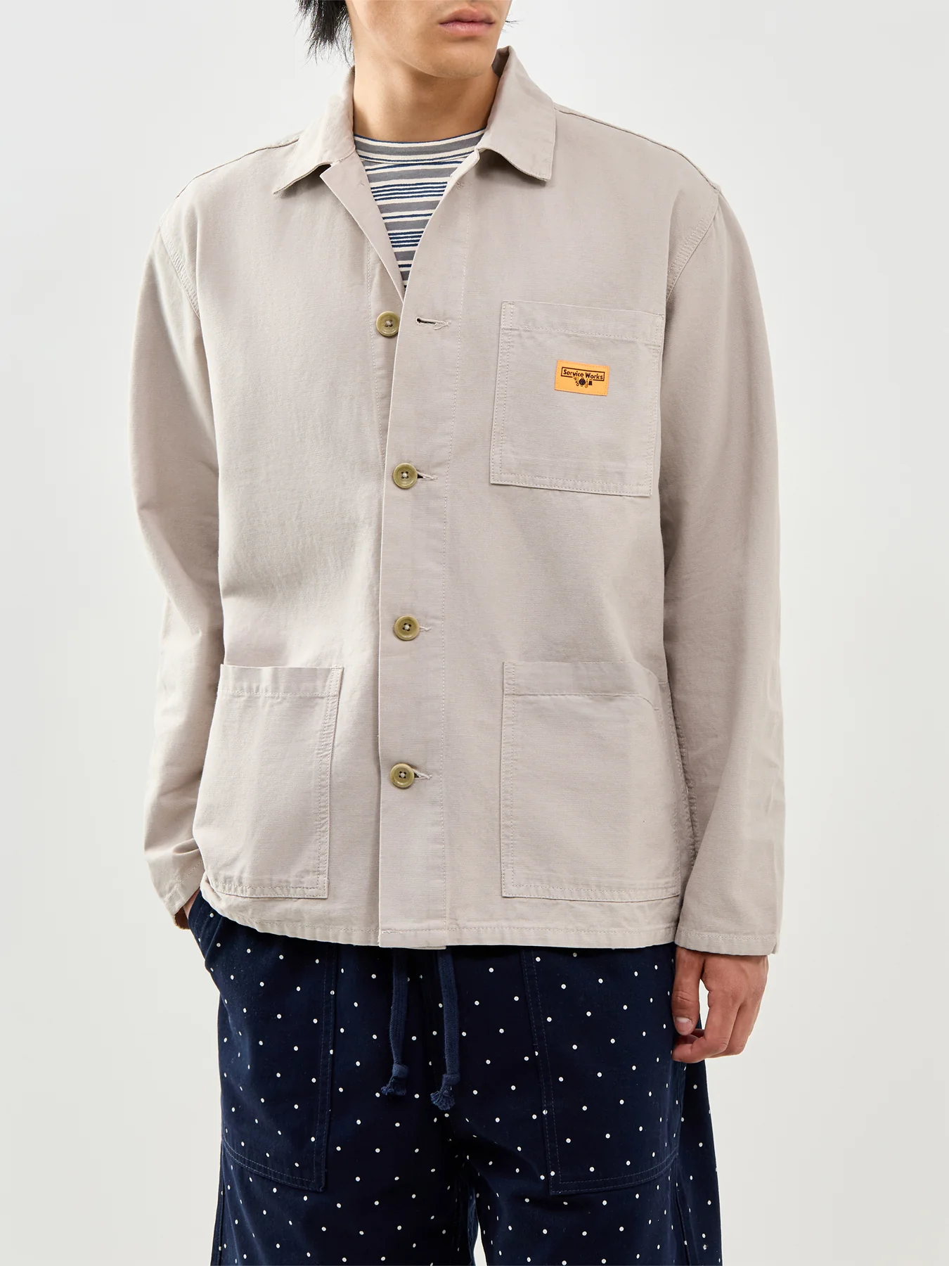 Classic Chore Shirt Beige - Image 4