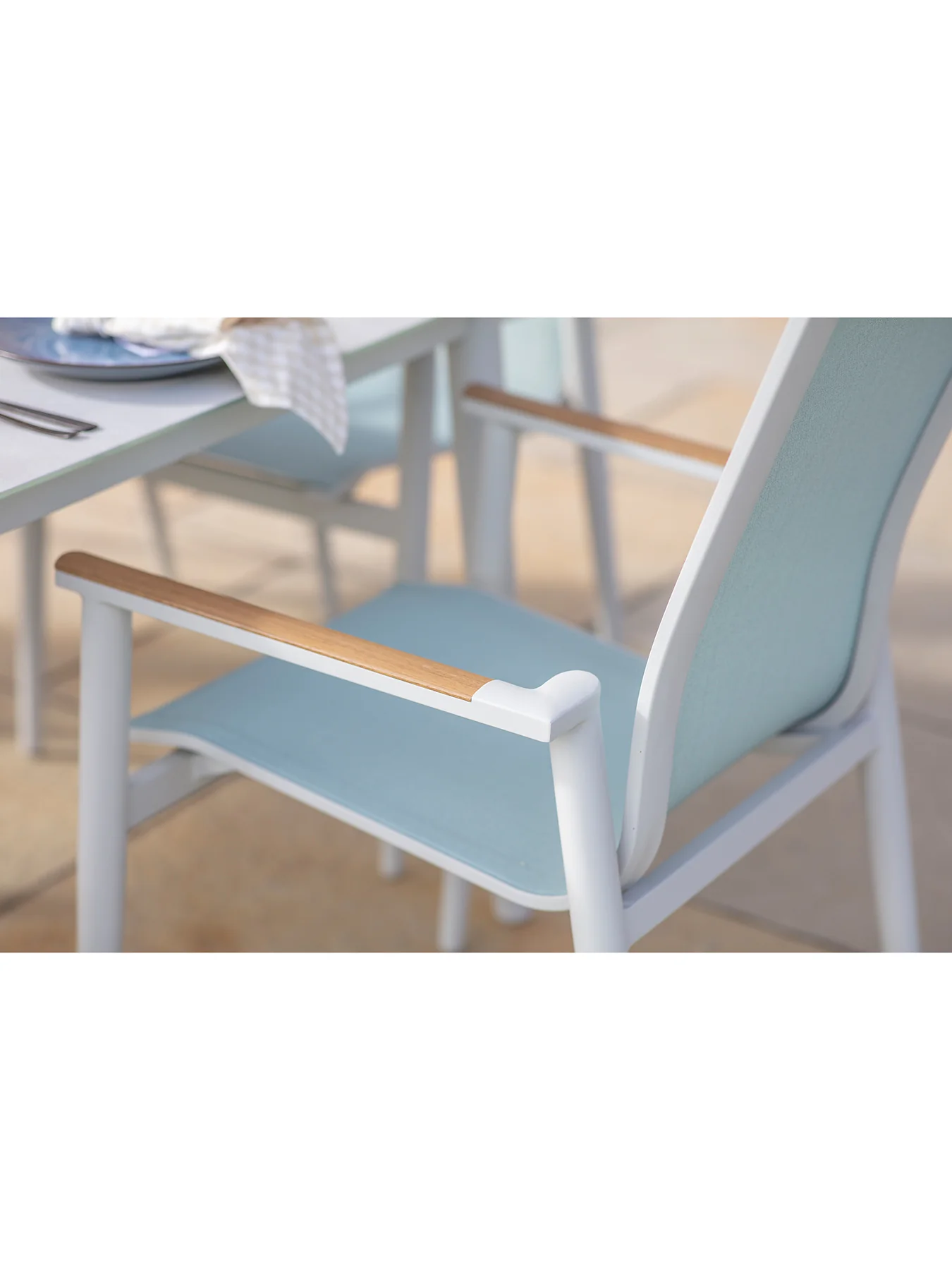 Sofia Garden Dining Set Blue - Image 5