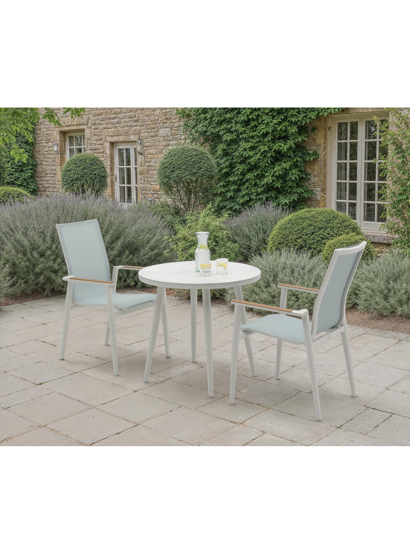 Sofia Garden Bistro Set Blue - Image 2