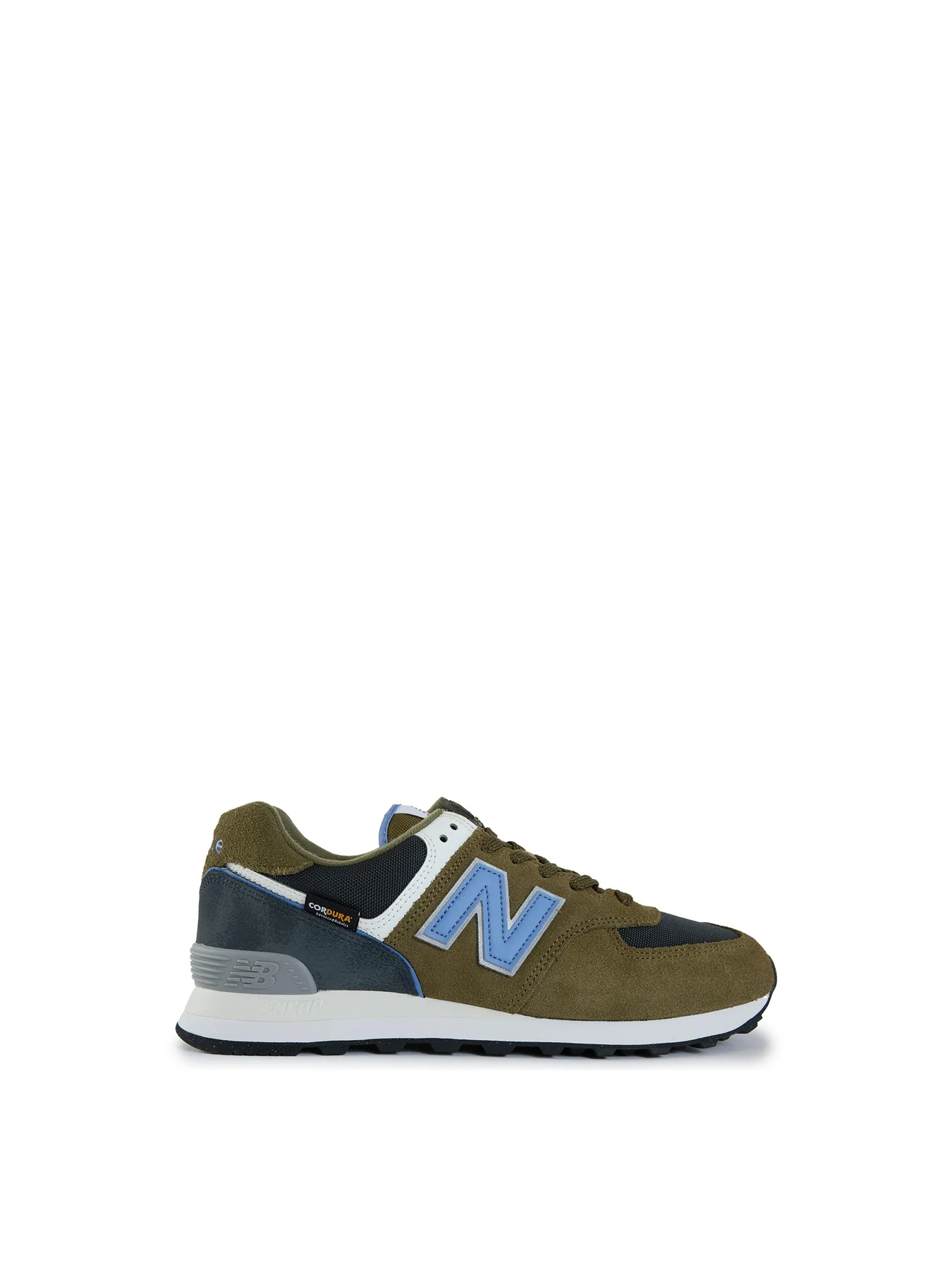 Mens NEW BALANCE 574 Suede Trainers Green