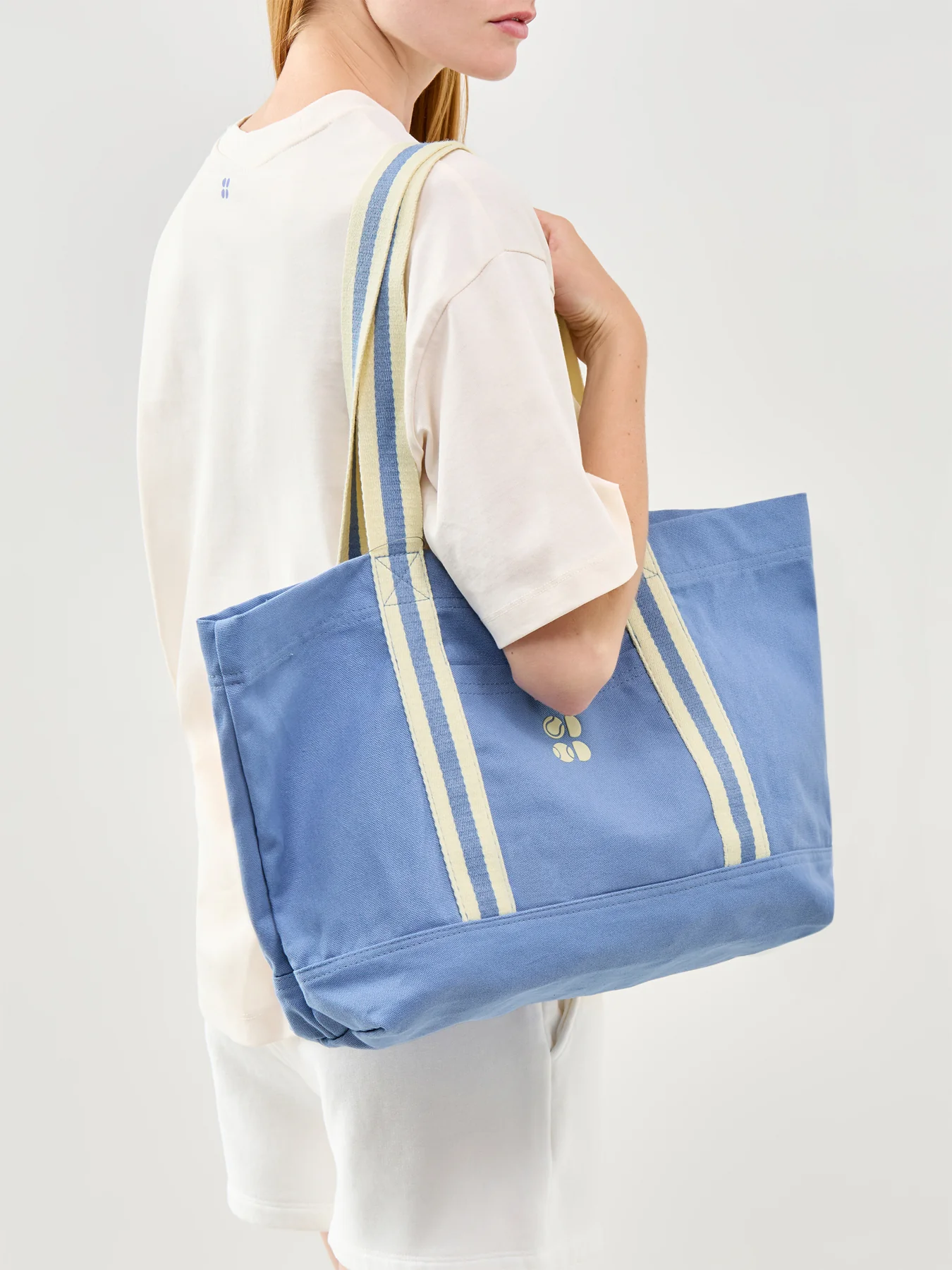 Canvas Tote Bag Blue - Image 2
