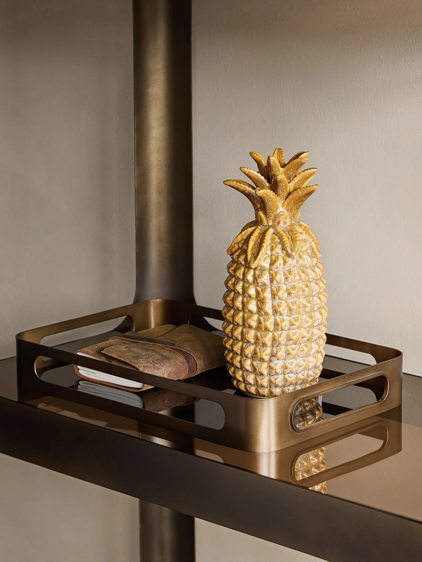 Tropics Reactive Glaze Pineapple Beige - Image 3