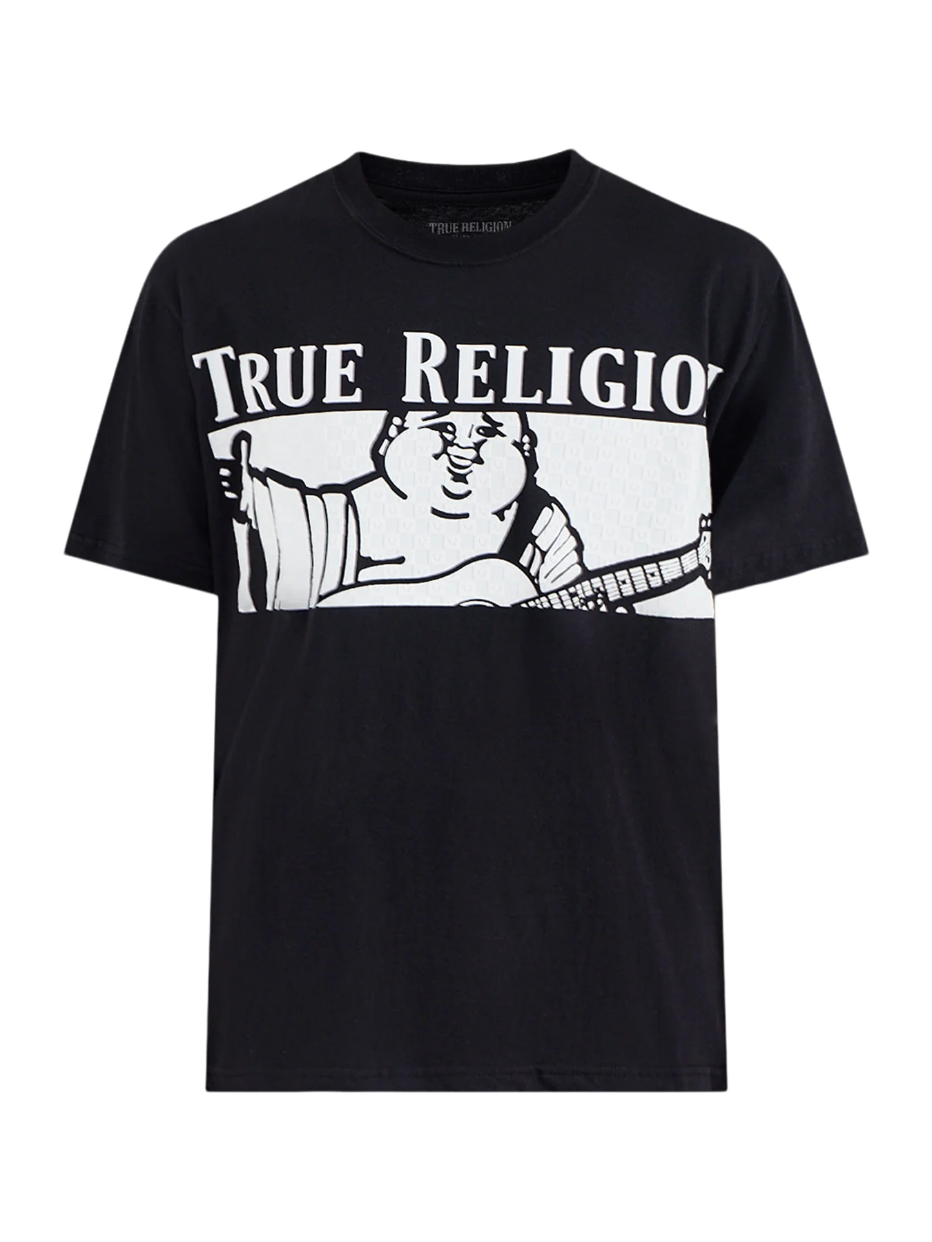 Checkered Buddha T-Shirt Black