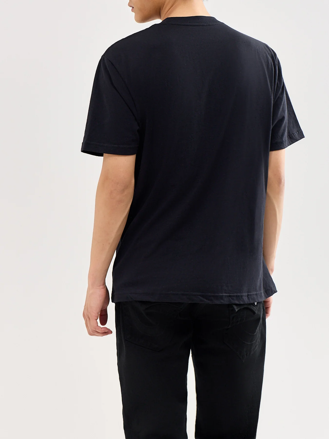 Checkered Buddha T-Shirt Black - Image 5