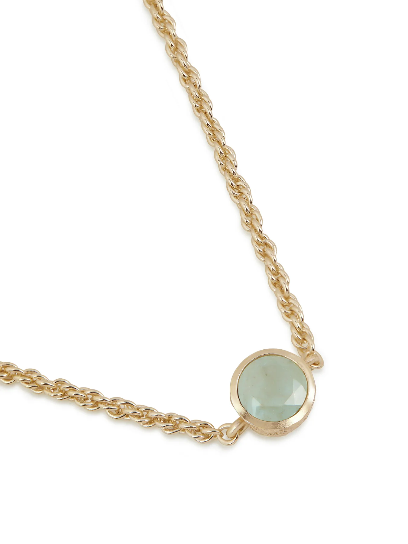 Aquamarine Birthstone Bracelet Gold - Image 2