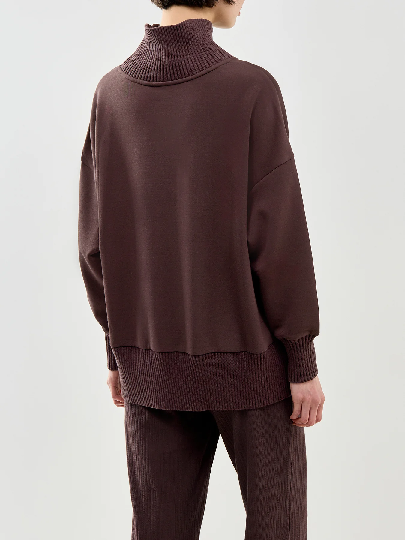 Barker High Neck Jumper Brown - Image 5