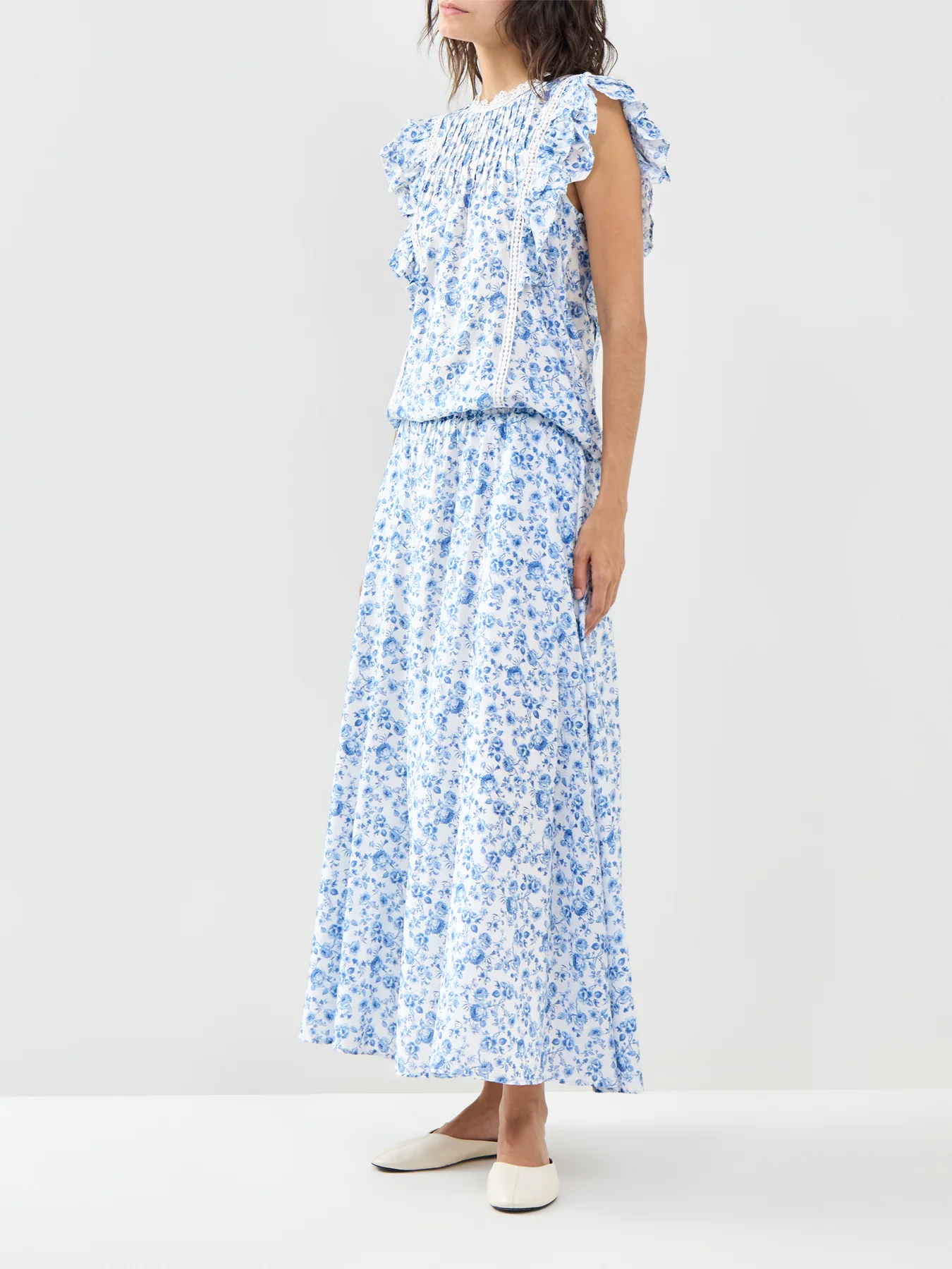Liss Ankle Skirt Blue - Image 2