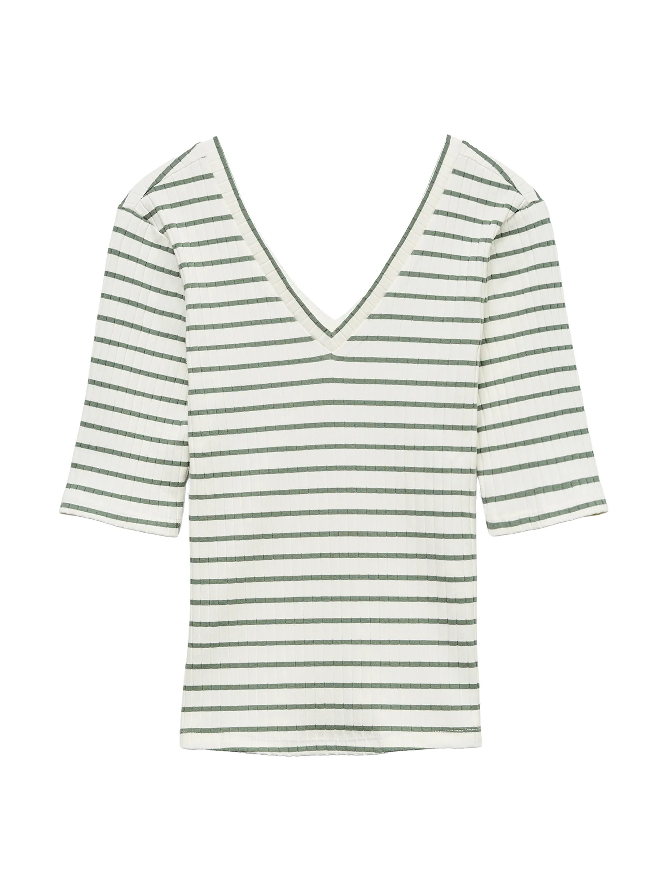 Sea 2/4 V-Neck Top