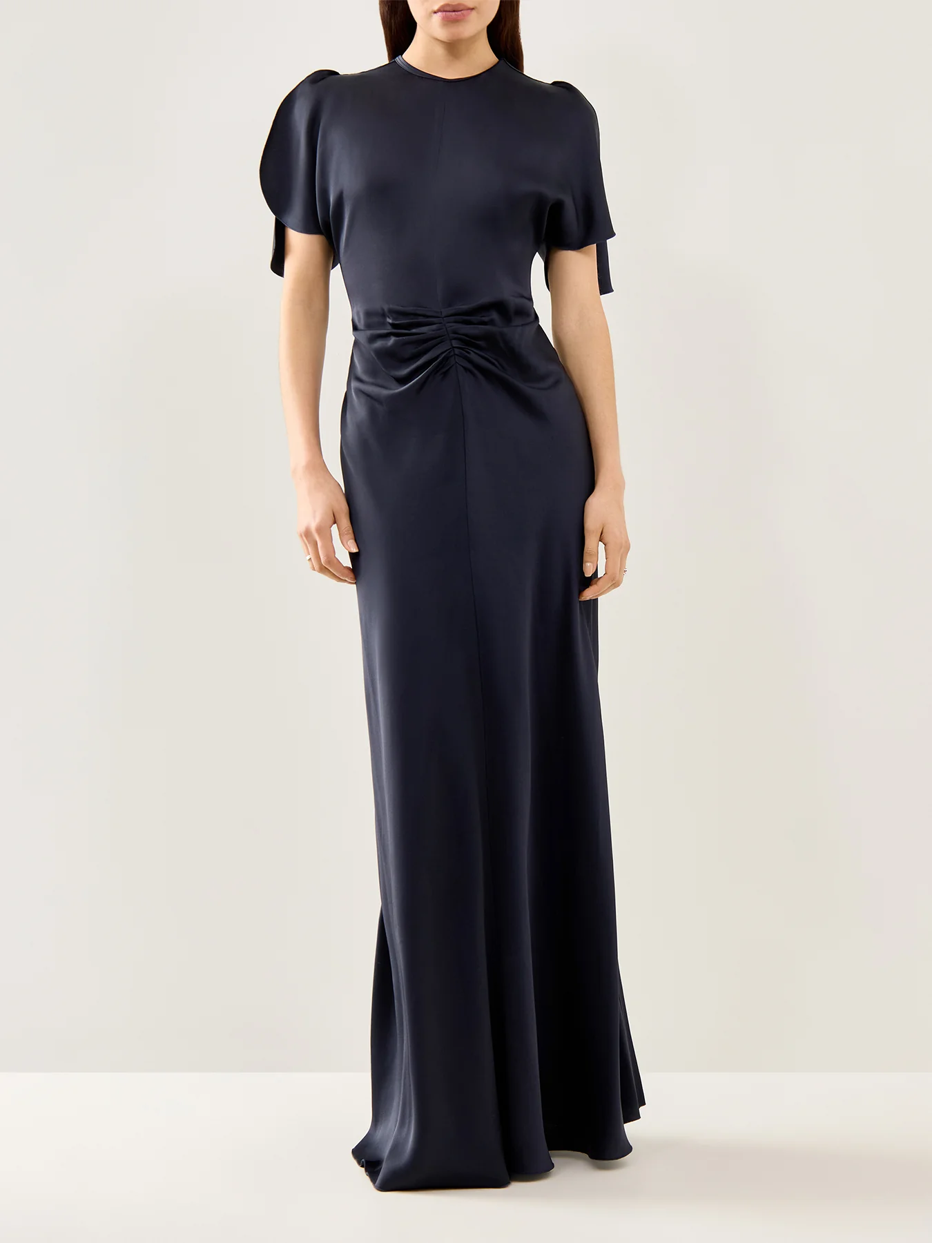 Gathered Waist Floor Length Dress - Image 2