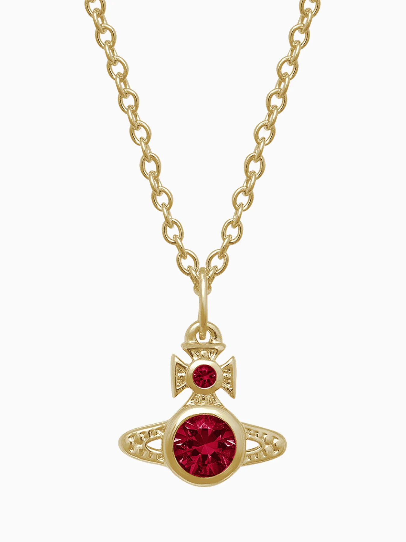 London Orb Pendant Necklace Gold - Image 3