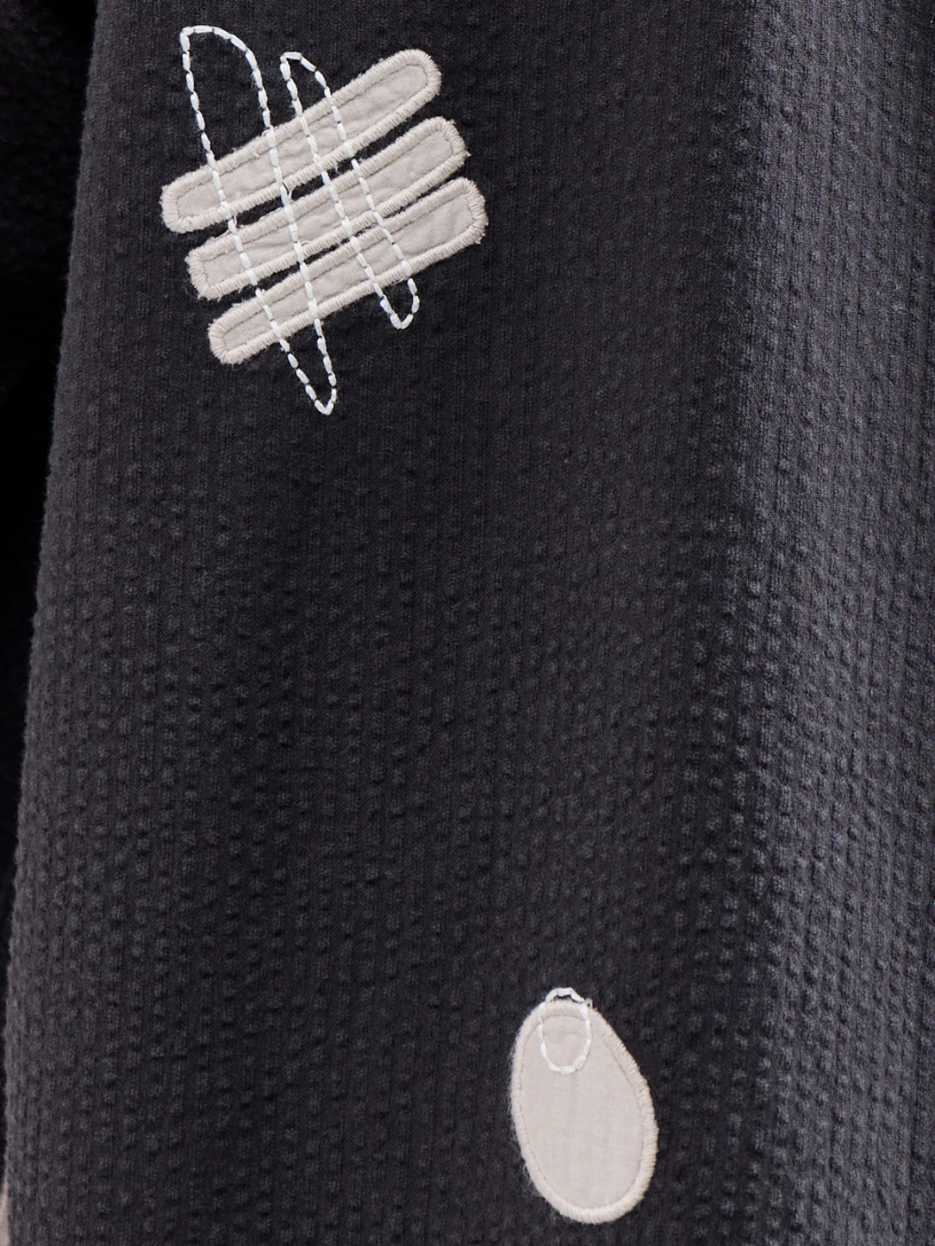 Didcot Appliqué Scribble Shirt Black - Image 3