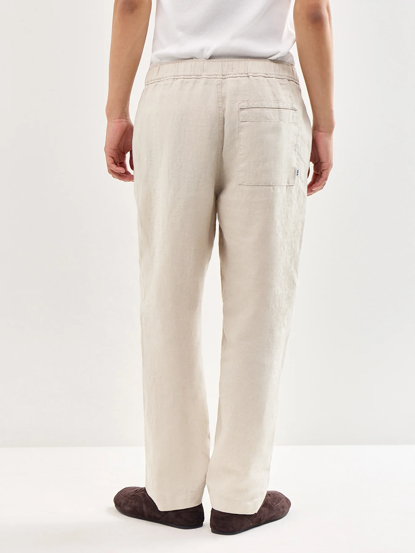 Kurt Linen Trousers Beige - Image 5