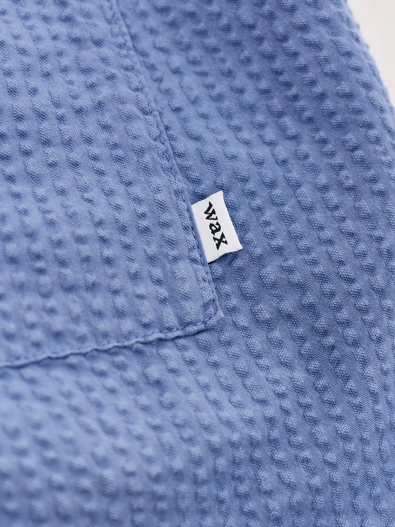 Mescal Cotton Seersucker Shorts Blue - Image 3