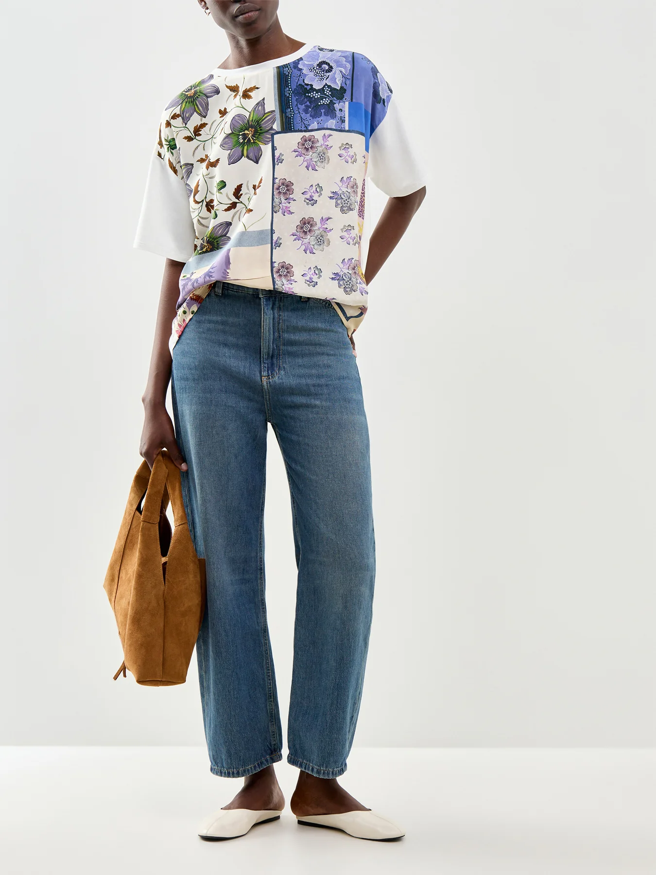 Pampas Patchwork Print T-Shirt - Image 2