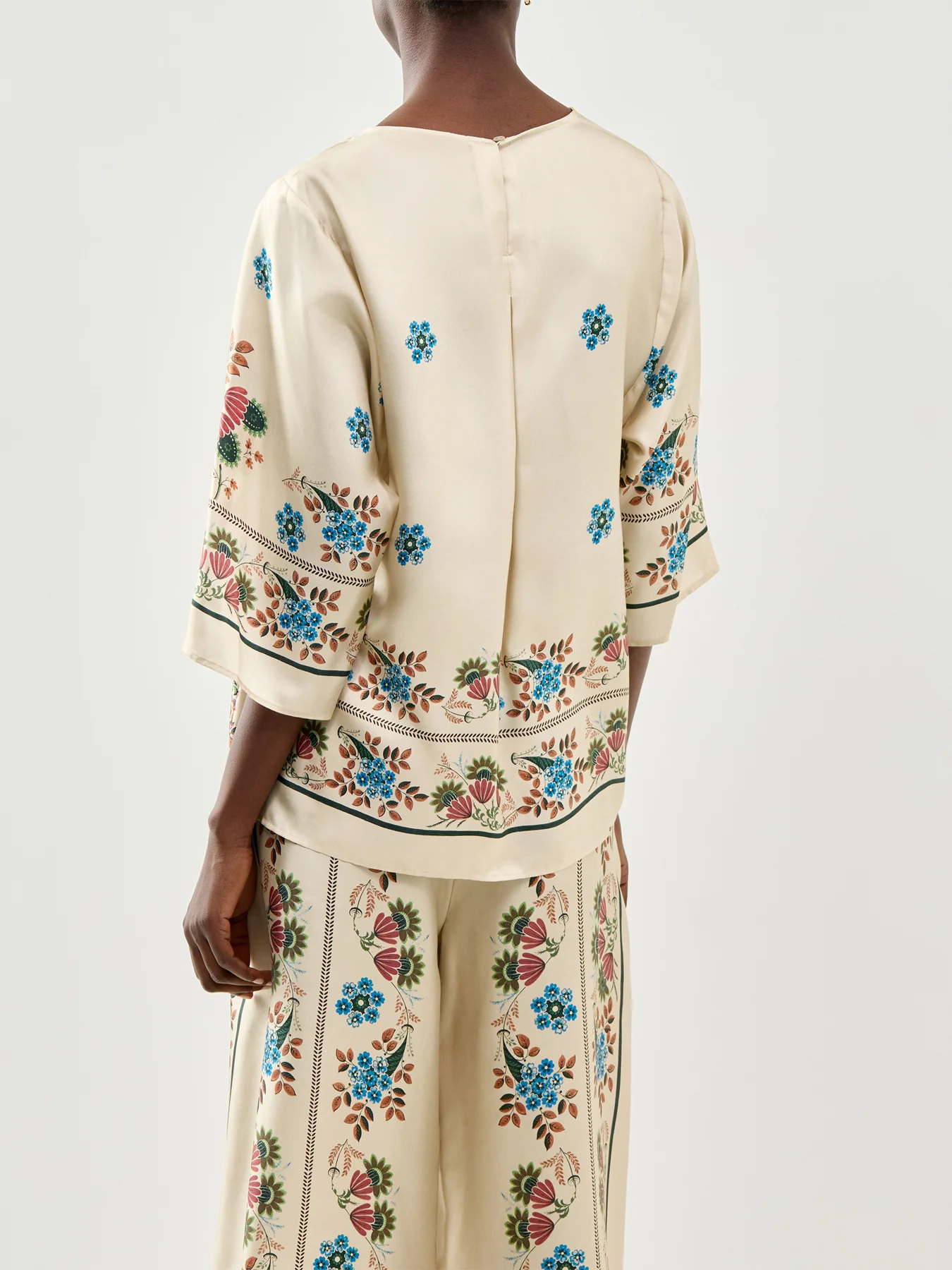 Samba Silk Shirt Ivory - Image 5