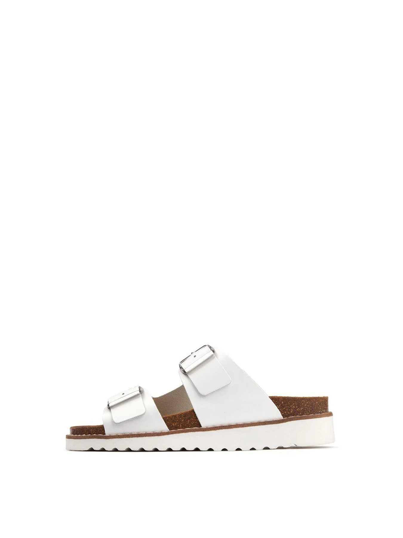 Gerti Footbed Sandals White - Image 2